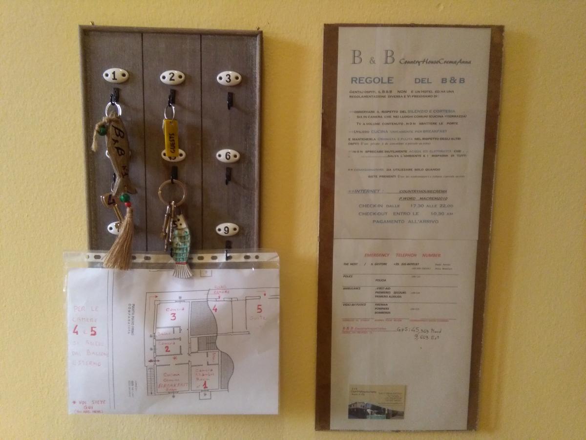 B&B Countryhouseanna Crema Exteriör bild